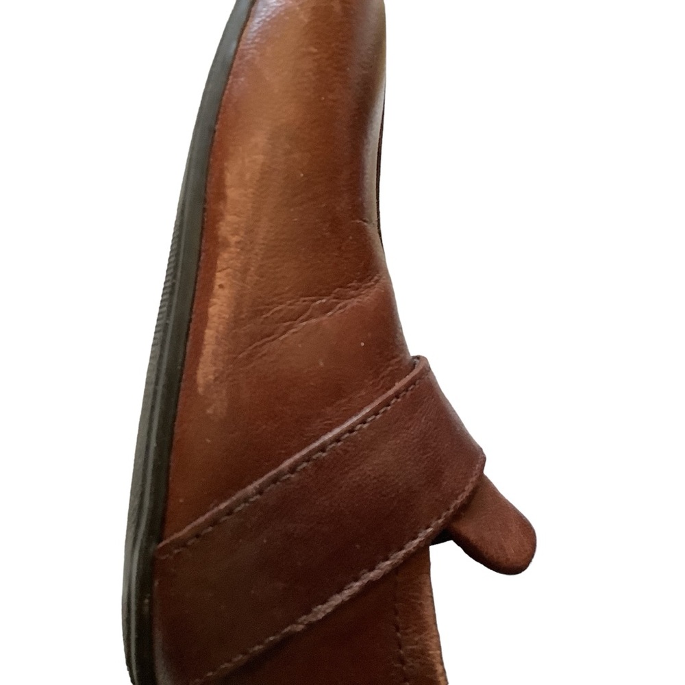 US 8 Cathy Jean Brazil Vintage Buckle Brown Leather Kitten Heels READ - Picture 12 of 16